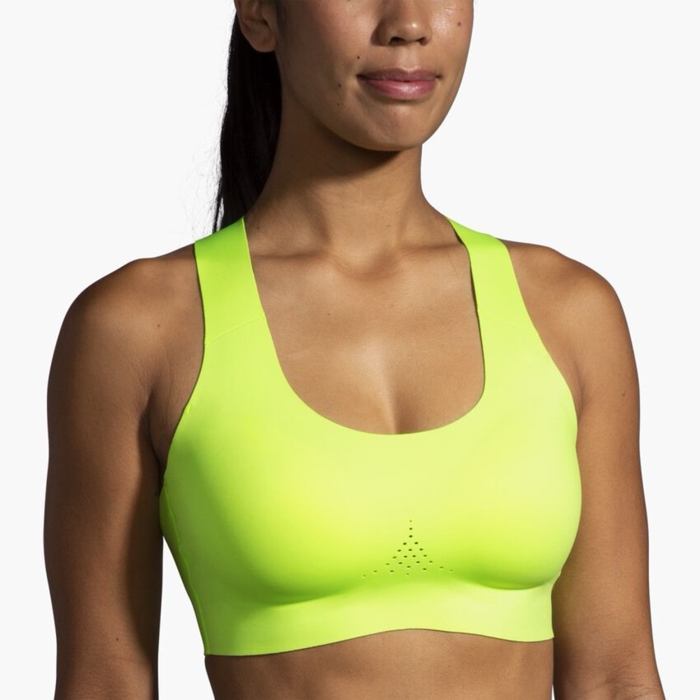 Brooks Neon Yellow Sports Bra